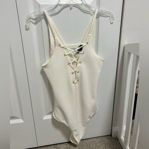 Express White Bodysuit